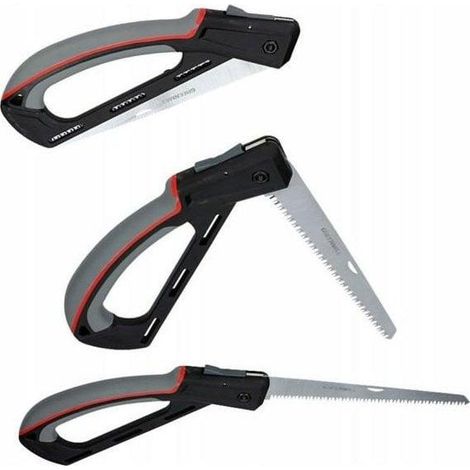 Sourcing UP6627 Sega Pieghevole Lama Acciaio 22 cm
