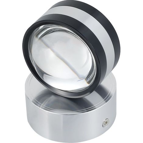 1 applique murale LED, aluminium, design moderne, lumière chaude, 6 W, 75x75x110 mm, usage intérieur et extérieur (1/5)