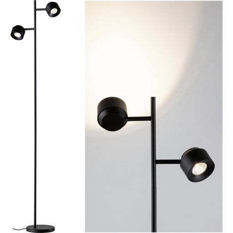 Paulmann Pane I 79775 Lampadaire à LED avec lampe de lecture LED 3 W noir C586452 (1/5)