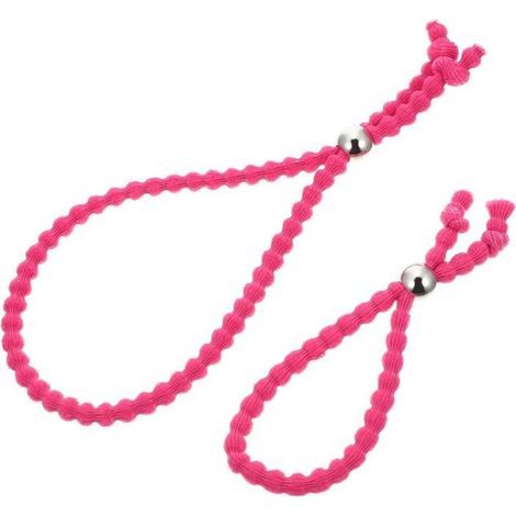 4 Pièces Élastique À Cheveux Réglable Chouchous En Vrac Attaches Pour Cheveux Longs Corde À Cheveux Tressée Cordon De Serrage (1/4)