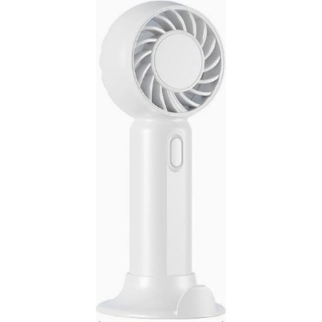 Mini-tragbarer elektrischer Ventilator mit drei einstellbaren Windgeschwindigkeiten, ideal für den täglichen Gebrauch durch Studenten, weiß. (1/5)