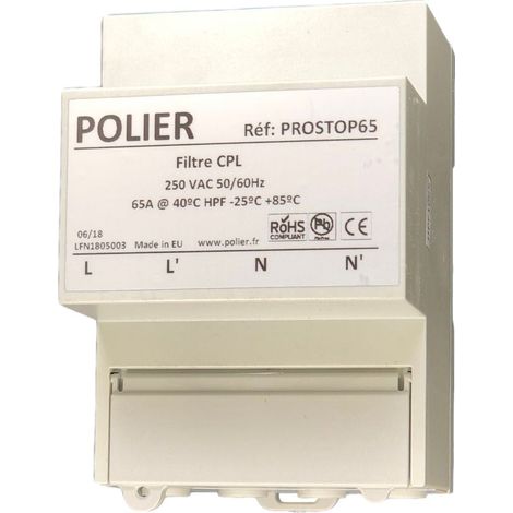Filtre anti ondes LINKY CPL Bande CENELEC A, B, C et D – Installation sur réseau électrique – Pour électrosensibles – Polier