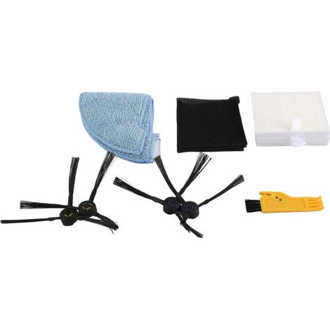 Kit de rechange comprenant filtre, brosse et lingette pour aspirateur robot ILIFE V80 V85 ZACO V80 V85