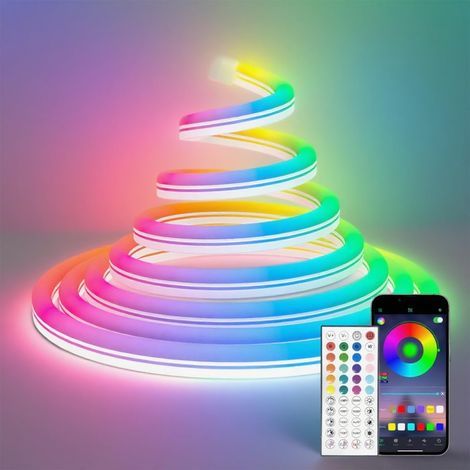 LED Strip 840 LEDs, Bluetooth IP67, 24V Adapter, Garden & Patio Decoration (1/5)