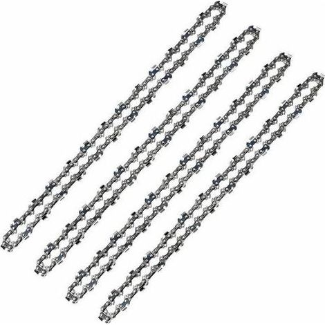 PA Lot de 4 Chaînes Tronçonneuse 52 Maillons Pas 3/8 LP Jauge 050 1.3mm Faible Rebond Pour Guide 14 Pouces 35 cm (1/4)