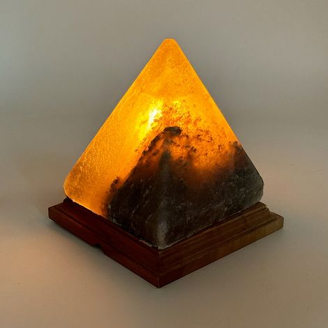 Lampada di Sale Himalayano Grigio naturale a forma di Piramide 2-3Kg (1/2)