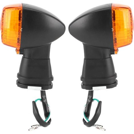 Ulisem2pcs Indicatore di direzione per moto Luce gialla adatta per Kawasaki ZX900 Ninja ZX-9R (1/4)