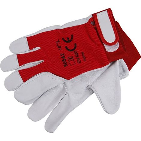 Guanti da meccanico LEVIOR 11"-cotone/pelle di capra 50542.01