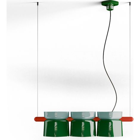DECO' YAKITORI C2790, Sospensione, Ferroluce - Colore: azzurro verde rosso (1/2)