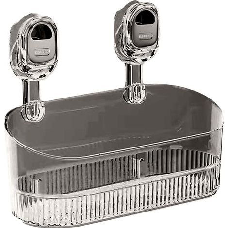 Étagère Douche À Ventouse Rangement Sans Perçage Drain Inférieur Pour Support De Rangement À Ventouse Ondulée Pour Cuisine, Salle de Bain, Intérieur de Douche, Rangem (1/5)