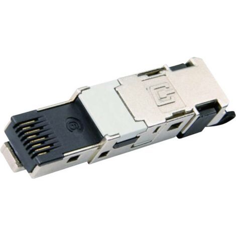 Connecteur IP20 Cat.6 Telegärtner 100007492 RJ45 mâle, droit gris zinc 1 pc(s) S379571 (1/3)