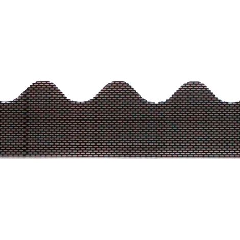 Profilé d'aération ondulé 87,3 cm en PVC – Circulation optimale de l'air – Protection contre oiseaux et insectes – Résistant aux intempéries
