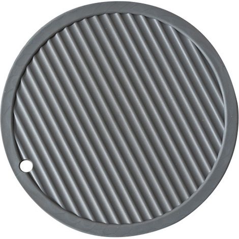 Salvamanteles redondo de silicona resistente al calor - Antiescaldamiento, antideslizante y resistente al calor - Protector de mesa para ollas y sartenes