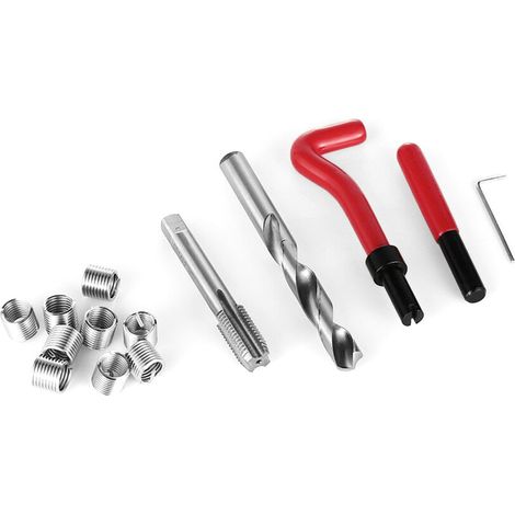 Kit d'insert de réparation de filetage métrique M5 M6 M8 M10 M14, outil de bobine Helicoil Car Pro 1.5 15 pièces (1/5)