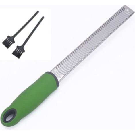 d'Agrumes & Râpe à Fromage Manuelle Citron, Gingembre, Ail, Noix de Muscade, Chocolat - Lame Tranchante en Acier Inoxydable – Nettoyable au lave-vaisselle-vert (1/4)