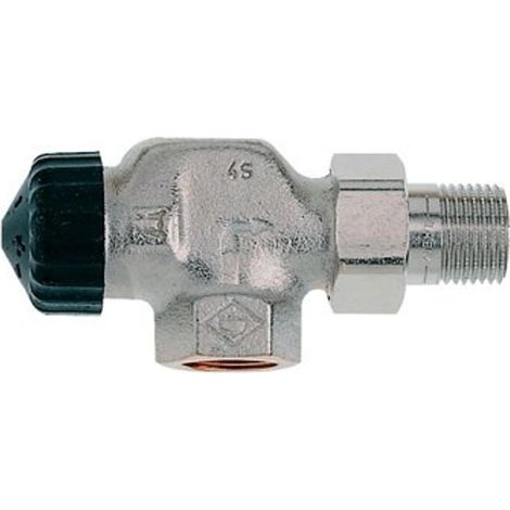 Heimeier robinet thermostatique de radiateur 1/2 angle droit acier inoxydable 1,85 avec h basse résistance (1/5)