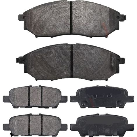KIT PASTIGLIE FRENO ANTERIORI E POSTERIORI compatibile con INFINITI M (Y51) / PASTIGLIE FRENANTI AUTO OEM FDB1881,FDB4324 / SOSTITUZIONE DIRETTA / BASSA POLVERE / SILENZIOSO