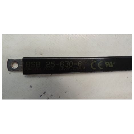 Conducteur tresse isolé longueur 630mm section 25mm² 160A pour shunt IBSB 25-630-6 ERICO 558504