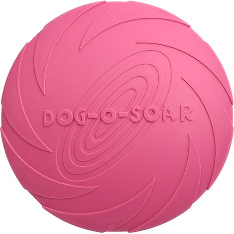 plat chien frisbee(rose rouge) (1/5)