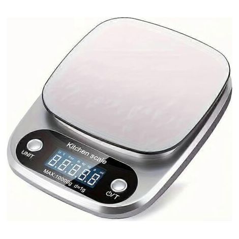 Balance de cuisine parlante 5 kg / 11 lb, balance alimentaire numérique avec fonction vocale pour la cuisine et la pâtisserie-AquaForge (1/5)