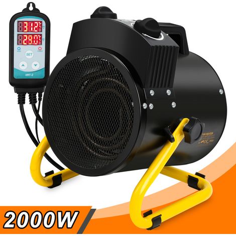 SWANEW Riscaldatore per serre da 2000W con regolatore di temperatura e ventilatore per serre da giardino (1/5)