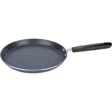 Poêle antiadhésive à induction/radiante, idéale pour le petit-déjeuner, les crêpes, les œufs et les pizzas (taille moyenne 20 cm). (1/5)