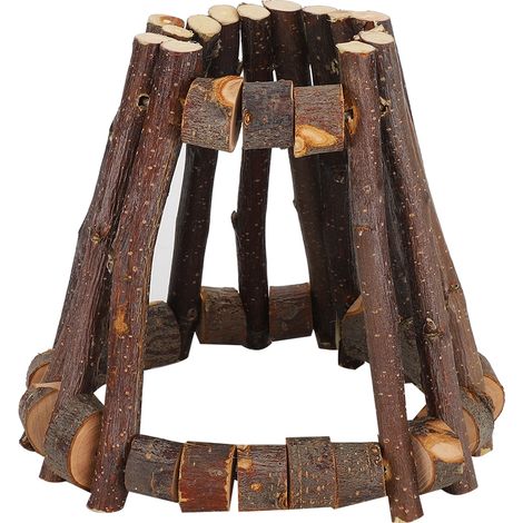 1 Maison Rongeur Pomme, Jouet Mastication Bois Naturel, Cabane Forme Yourte, Pour Hamster Petit Animal (1/5)