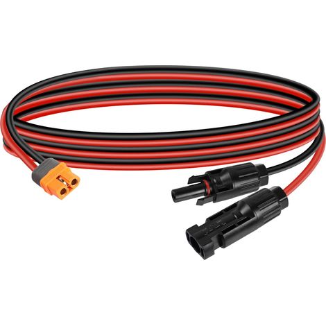 Câble de charge solaire vers XT60i 12 AWG 1,5 m Prise solaire pour batterie Lipo (1/5)