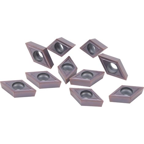 10 pièces plaquettes carbure pour tour CNC, outils de coupe métal DCMT11T304 LF6018 2 cm (1/5)