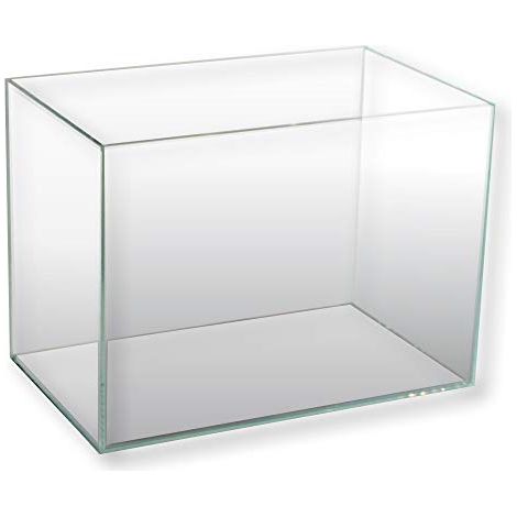 Amtra Nanoscaping - Vasca Acquario 30 Litri - Teca Vetro Extra Chiaro 35x28x30 cm - Vaschetta per Pesci Rossi o Come Tartarughiera Per Tartarughe d'Acqua con Tappetino Ammortizzante Incluso (1/4)