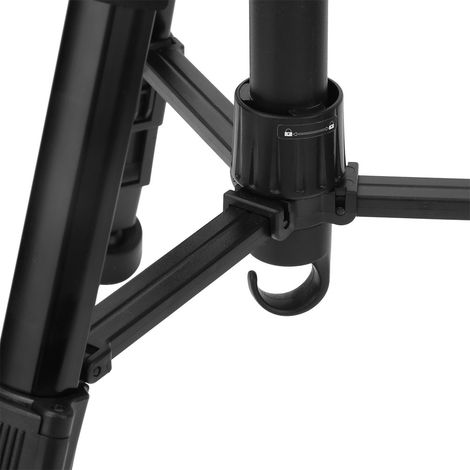 Trépied à niveau TPD14, alliage d'aluminium, rotation à 360°, hauteur réglable, support universel stable, 1,5 m. (Interdit sur Amazon) (1/4)