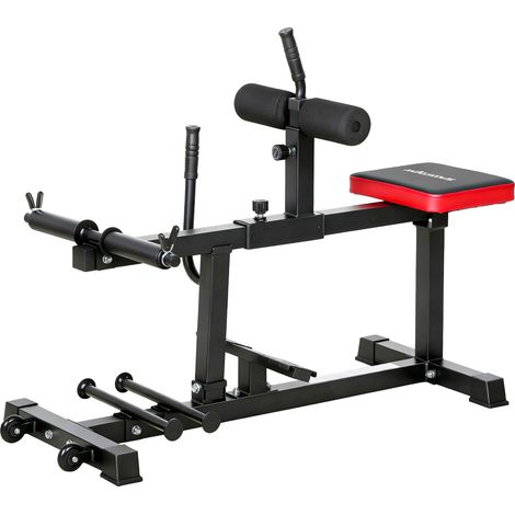 Banc de musculation avec machine à tirage, équipé de roues, acier noir, matériel de sport pour entraînement à domicile (1/5)