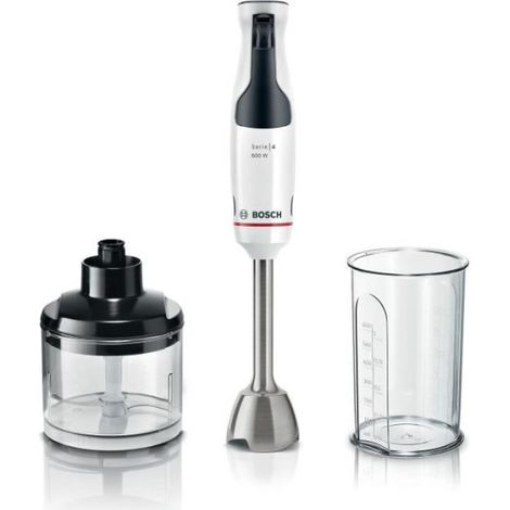 Mixeur Electrique  plongeant - BOSCH - MSM4W220 ErgoMaster - Moteur 600W - 4 lames QuattroBlade - Levier vitesses a gachette + turbo (1/5)