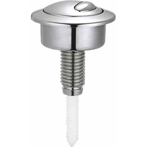 Bouton poussoir double pour chasse d'eau WC Chromé Compatible avec Twyford Bouton poussoir de réservoir de chasse d'eau double (1/4)