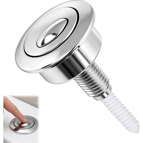 Replacement Silver Dual Control Flush Button (1/5)