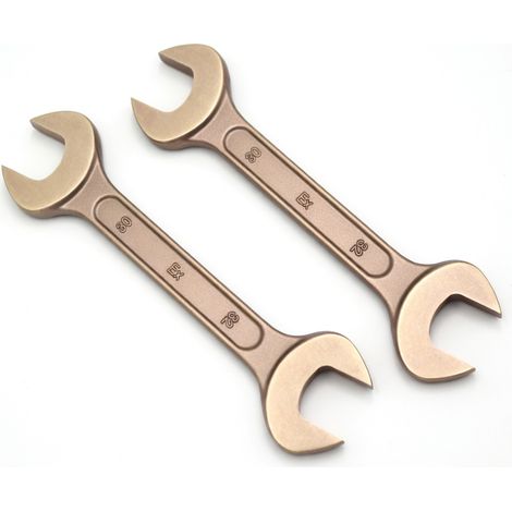 Chiave a forchetta doppia antideflagrante in bronzo di alluminio 41 x 46 mm (1/5)