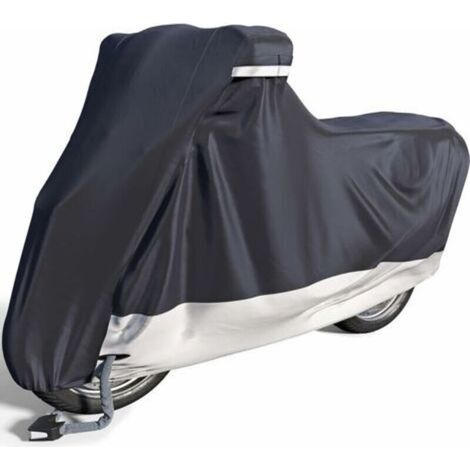 Bâche Moto pour extérieur & intérieur [Taille XL] Housse Scooter étanche, pour l’Hiver, protège Le Vernis & thermorésistant(245105125cm) (1/4)