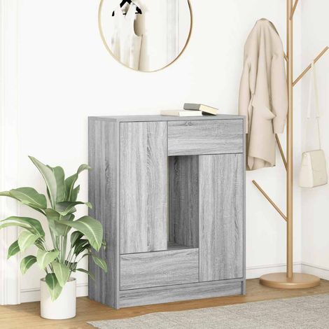 Aparador con cajones y puertas gris Sonoma 73x31x90 cm vidaXL
