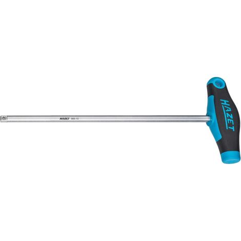 Porte-douille à manche en T Hazet 866-10, carré massif 6,3 mm (1/4 pouce), 295 mm (1/2)
