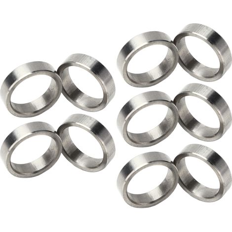 Ensemble de 10 pièces de quincaillerie en acier inoxydable, rondelles et entretoises de diamètre extérieur 15 mm et de diamètre intérieur 12 mm, 3515-0015-0040 (1/5)