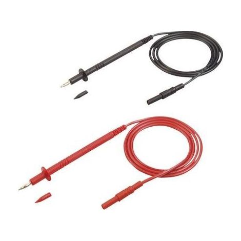 SKS Hirschmann PL 2600 S Set de cables de medida negro rojo