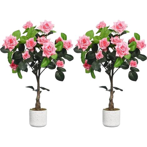 Rosal artificial, diseño realista, fácil mantenimiento, 75 cm. (1/2)