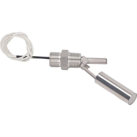 Sensor de nivel de agua, rosca macho NPT de 1/2 pulgada, interruptor de flotador fabricado en acero inoxidable 304, sensor de nivel de líquido, CC 0–110 V (1/5)