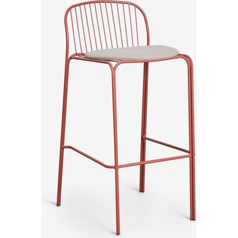 Tabouret haut en acier Anerina SKLUM Terracota ↑75 cm (1/5)