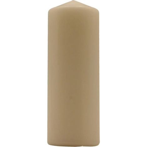 TRADE SHOP - Set 12pz Candela Crema Forma Cilindrica 200x70mm Decorazioni Interni Centrotavola 032418a - (1/3)