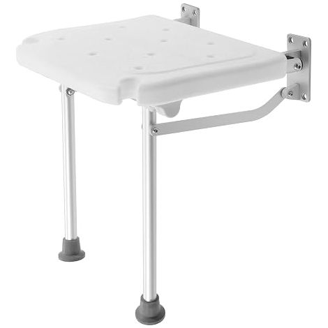 Chaise Douche Pliable Murale, Tabouret Douche, Siège Sécurité, 100kg avec Fixation Stable, Pliable 90° Économise Espace, pour Salle Bain Maison Hôpital, Siège Large 40x32cm (1/5)