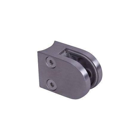 [QUALITE FRANCAISE] - Pince à Verre 55x40 Fixation tube 42.4 Zamac Brossé