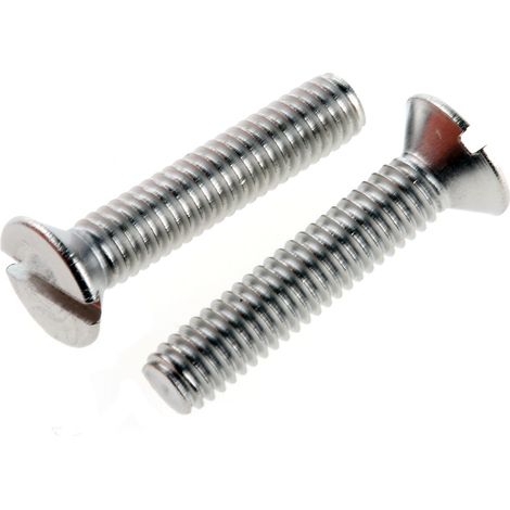 Vis à métaux RS PRO M4 à tête Fraisée fendue en Acier Inoxydable, 20mm ( Prix pour Sachet de 100 )
