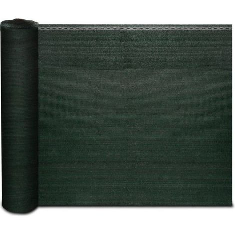 Brise Vue Marius, Corde de fixation incluse,Tissu HDPE d'ombrage 150 g/m², Vert, 150 cm x 20 m (1/5)