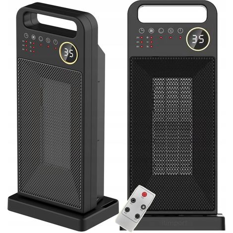 Calefactor el茅ctrico rotativo de cer谩mica para el hogar, 2000 W.